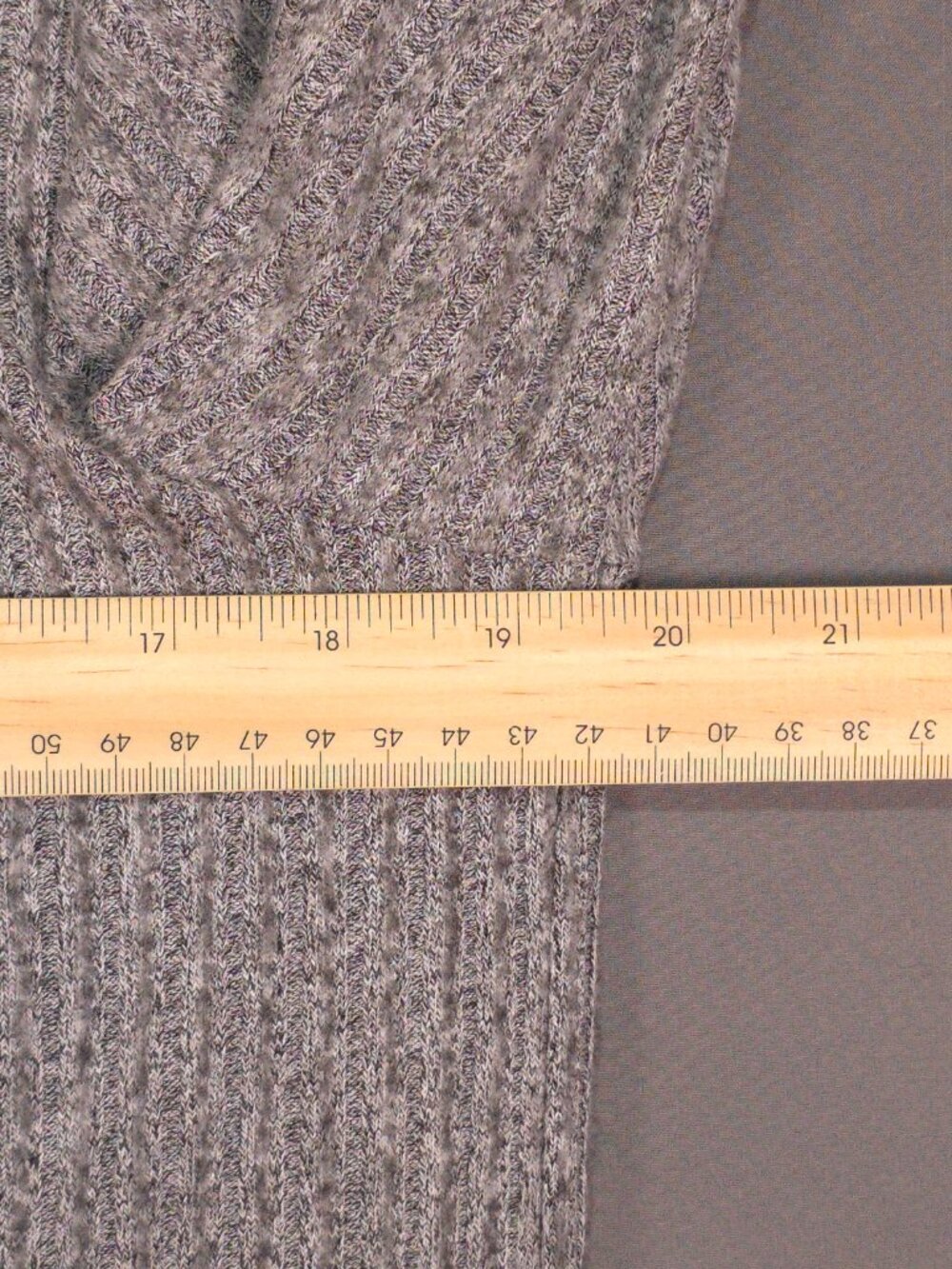 Eddie Bauer Women's S Gray Brushed Mock Neck Ribbed Stretch Sweater - Picture 7 of 10